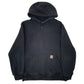 Mens Black Carhartt Loose Fit Rain Defender Hoodie Jumper