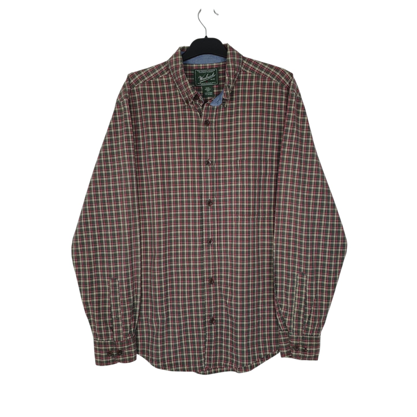 Mens Red Woolrich  Long Sleeve Shirt