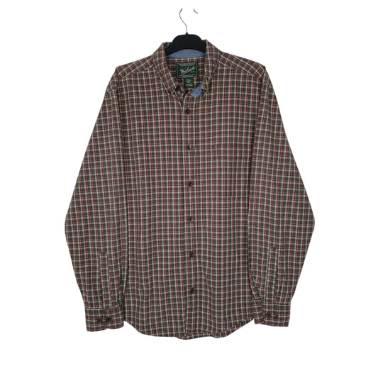 Mens Red Woolrich  Long Sleeve Shirt