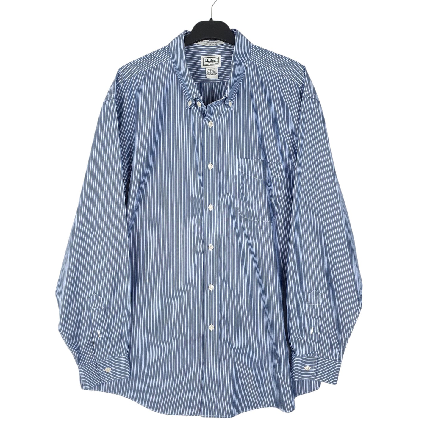 Mens Blue L.L.Bean  Long Sleeve Shirt