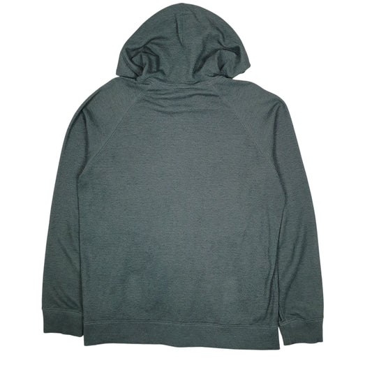 Mens Green Carhartt Hooded Gym Hoodie Lightweight Full Zip Jumper