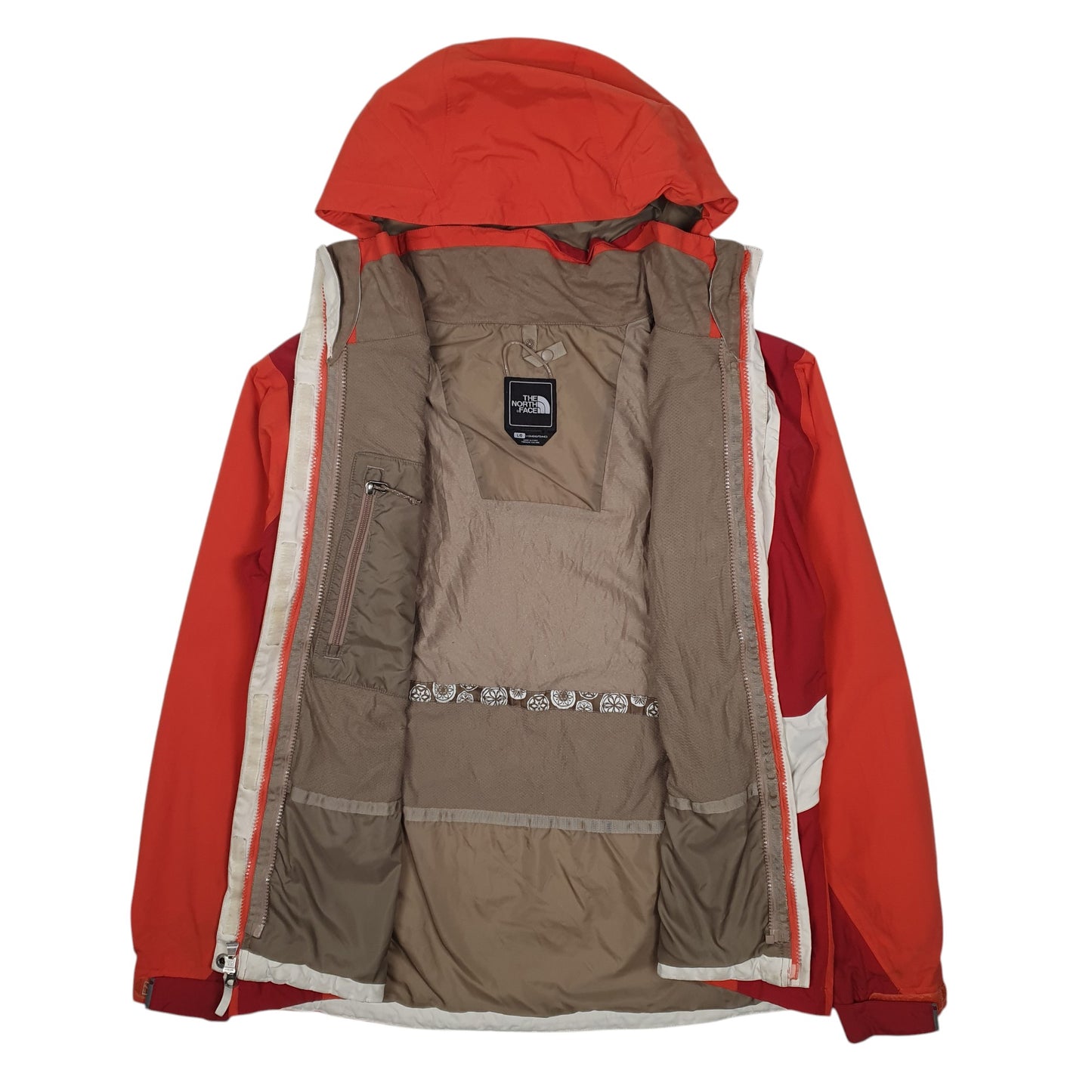 Womens Orange The North Face Hyvent Full Zip Coat