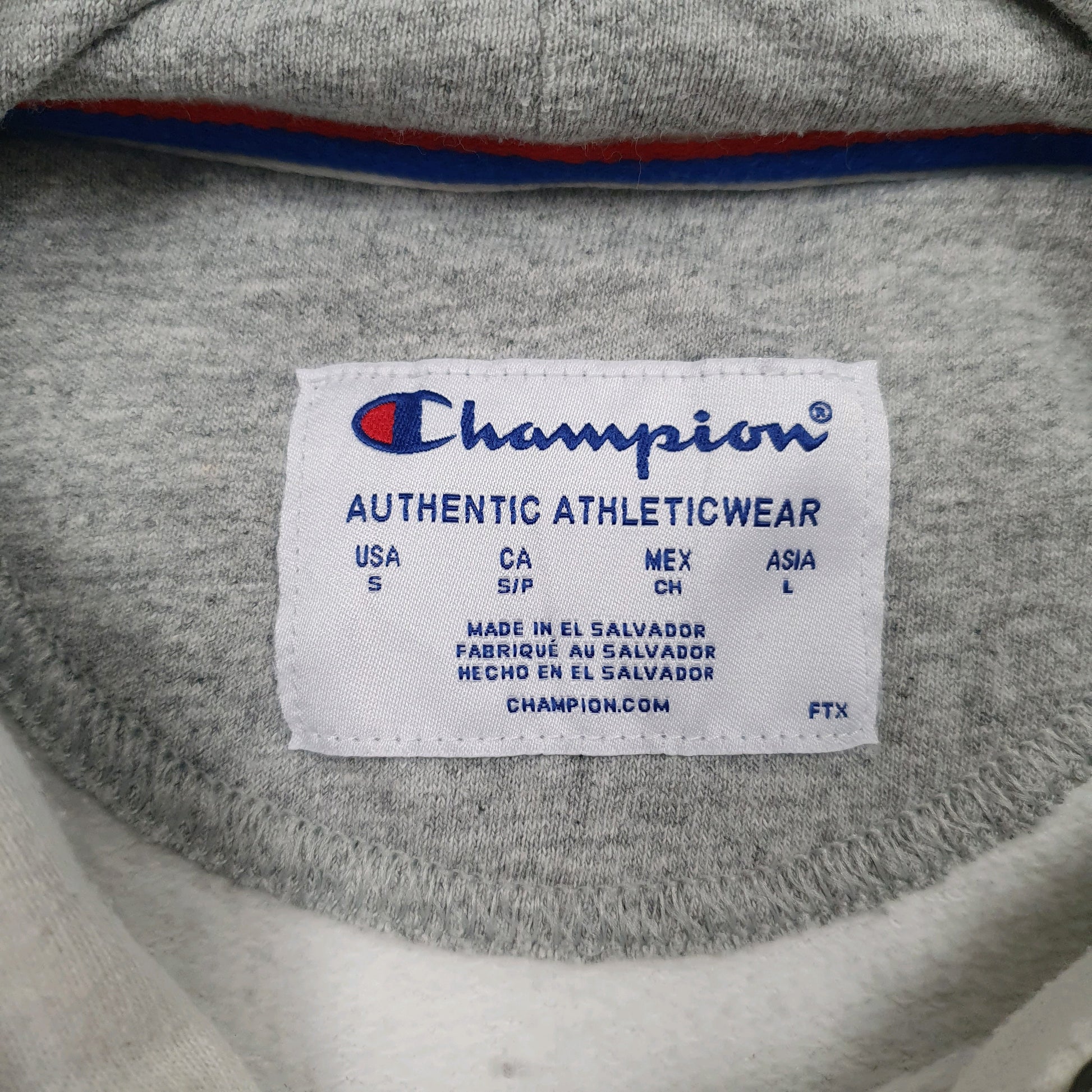 Mens White Champion  Hoodie Jumper