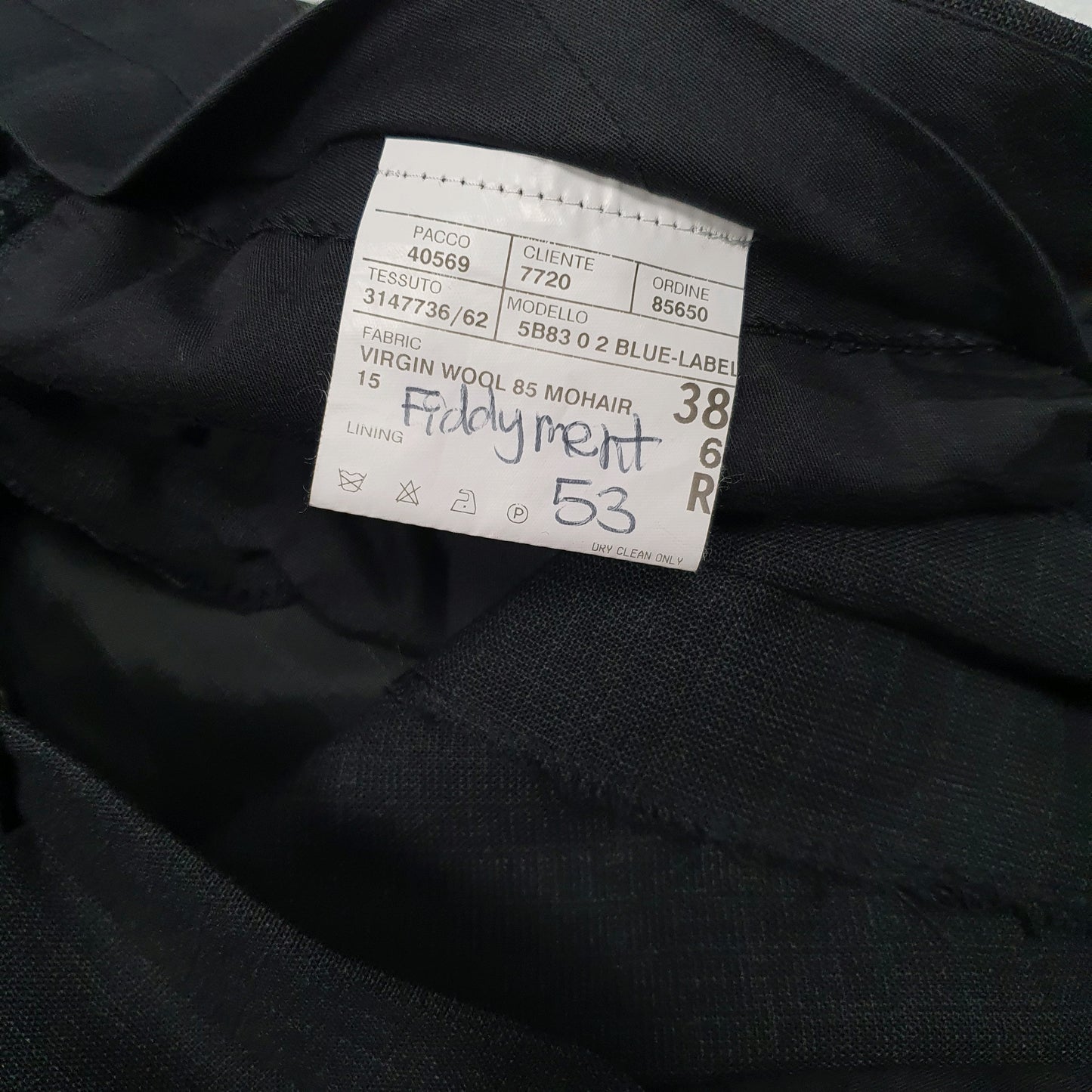 Mens Black Polo Ralph Lauren Pleated Vintage 80s Made In Italy Mohair  Trousers