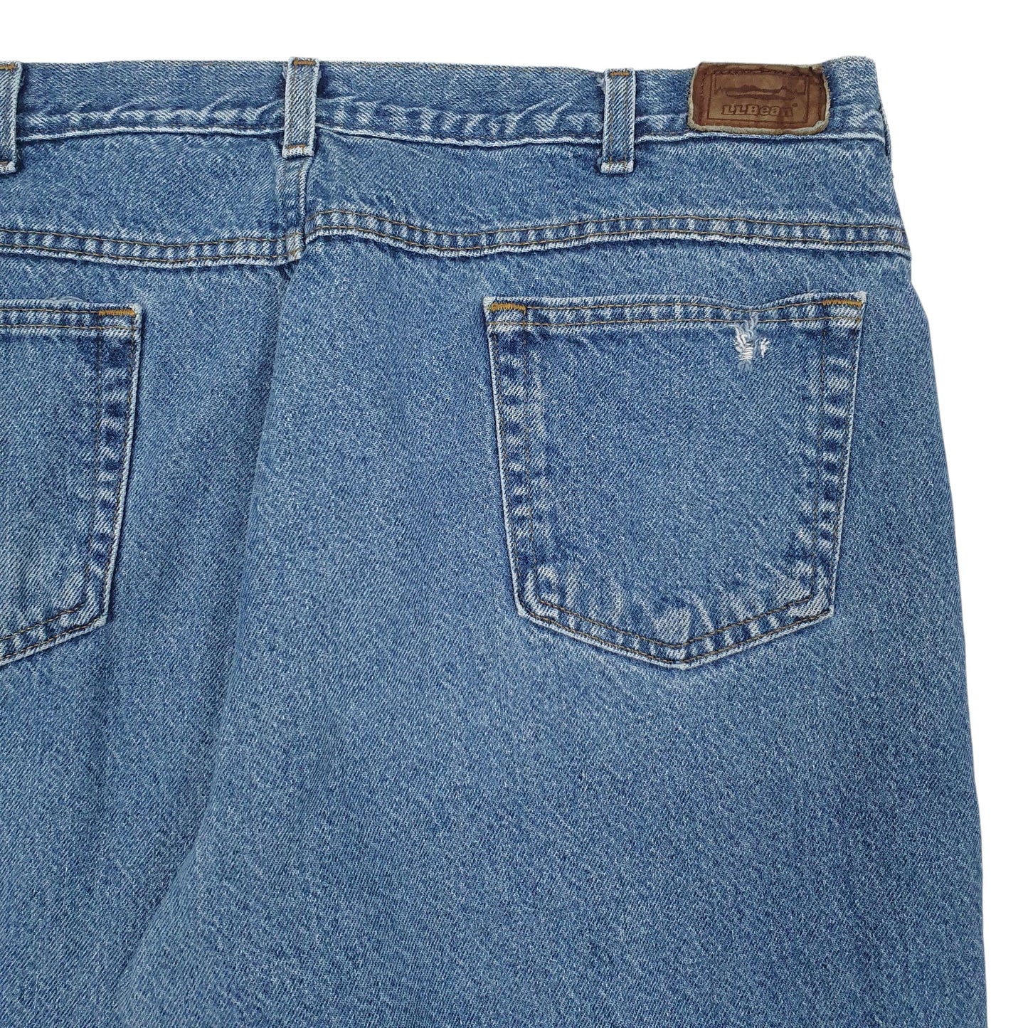 Mens Blue L.L.Bean Blanket Lined Made In USA 90s  Jeans