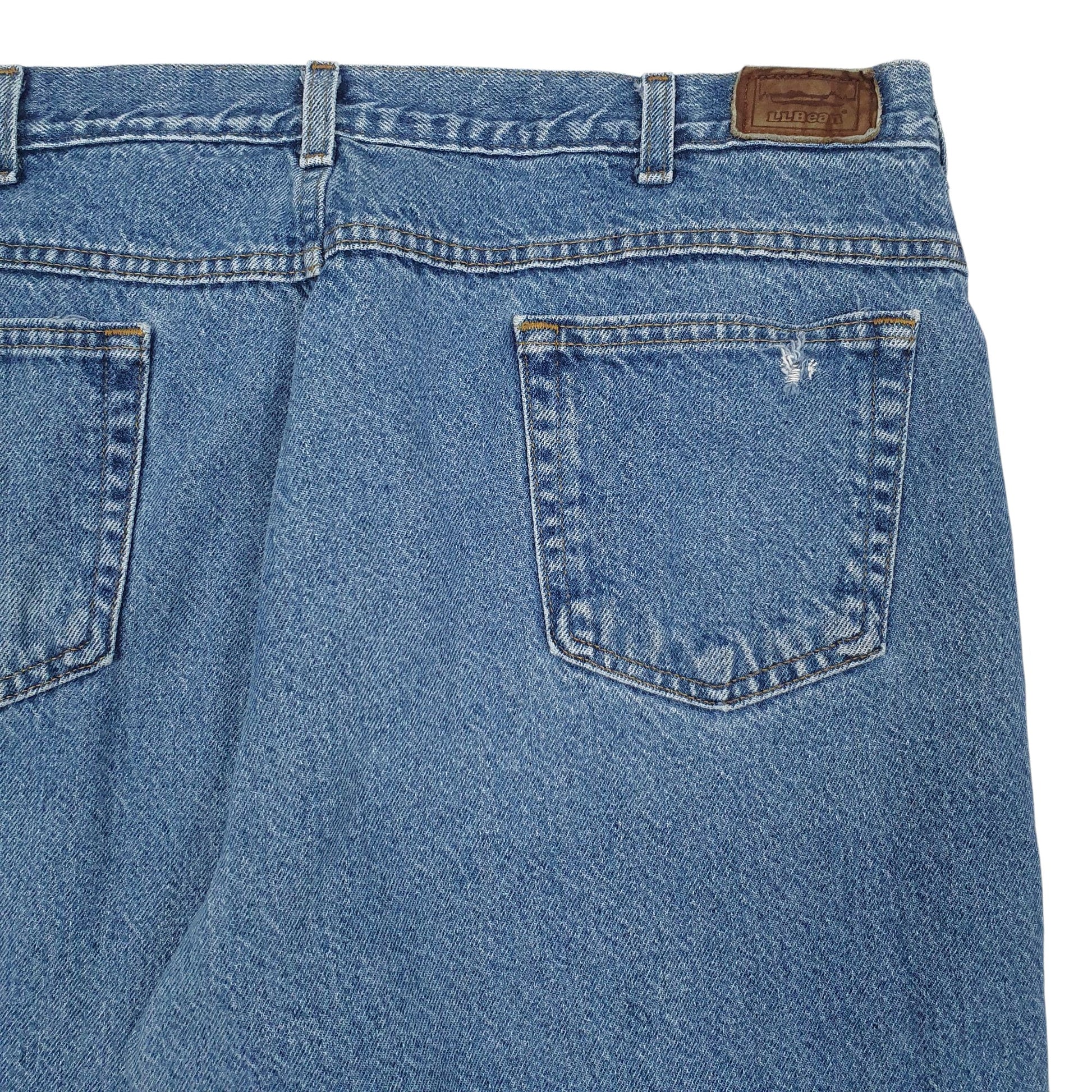 Mens Blue L.L.Bean Blanket Lined Made In USA 90s  Jeans