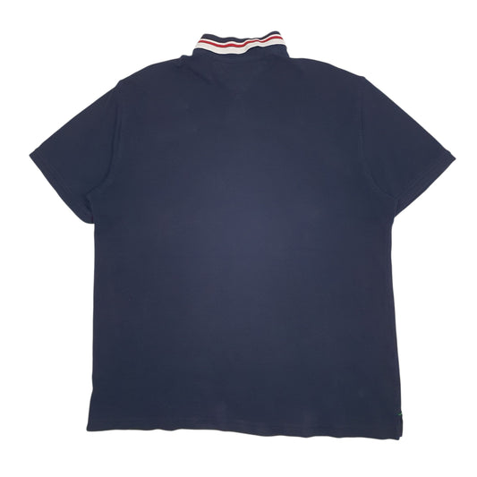 Mens Navy Tommy Hilfiger  Crewneck Polo Shirt