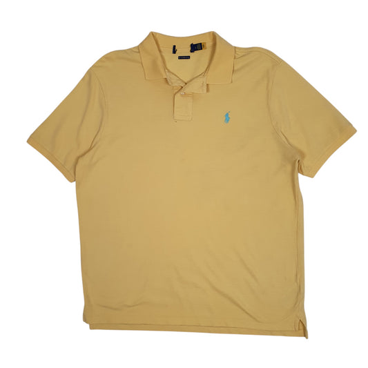 Mens Yellow Polo Ralph Lauren  Short Sleeve Polo Shirt