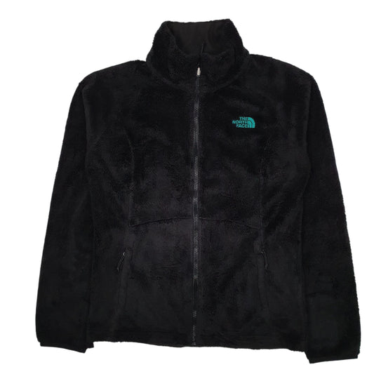 Womens Black The North Face Fluffy Full Zip Jumper
