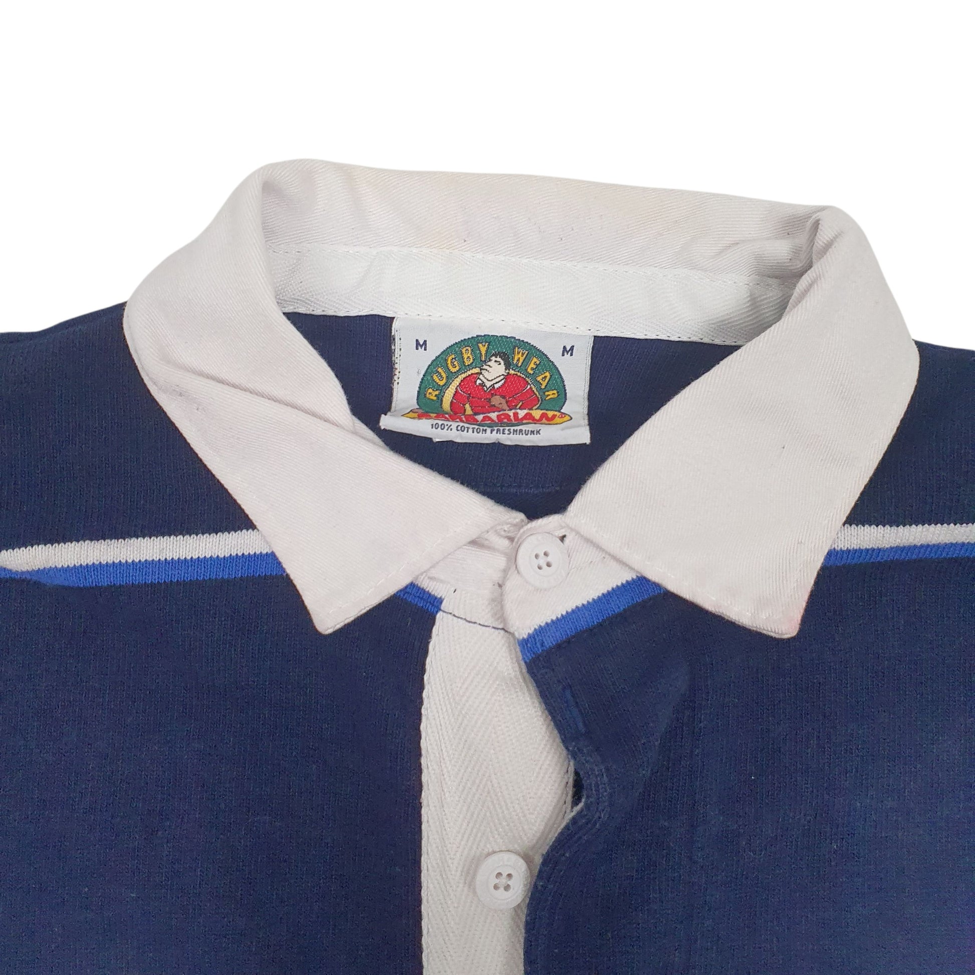 Mens Navy Barbarian Rugby NHL Toronto Maple Leafs Crewneck Polo Shirt