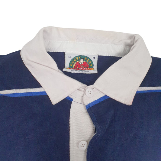 Mens Navy Barbarian Rugby NHL Toronto Maple Leafs Crewneck Polo Shirt