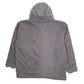 Mens Grey Dickies Shacket Hoodie Chore Full Zip Coat