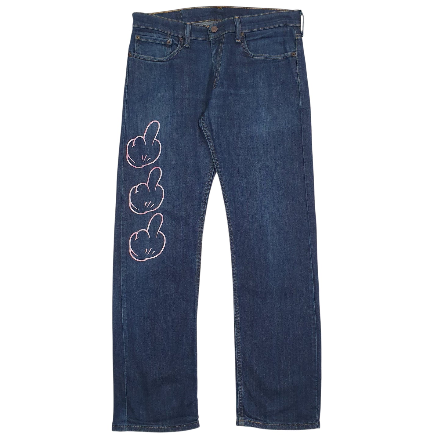 Mens Blue Levis  514 JeansW33 L32