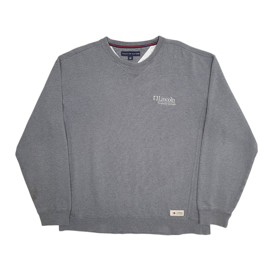 Mens Grey Tommy Hilfiger  Crewneck Jumper