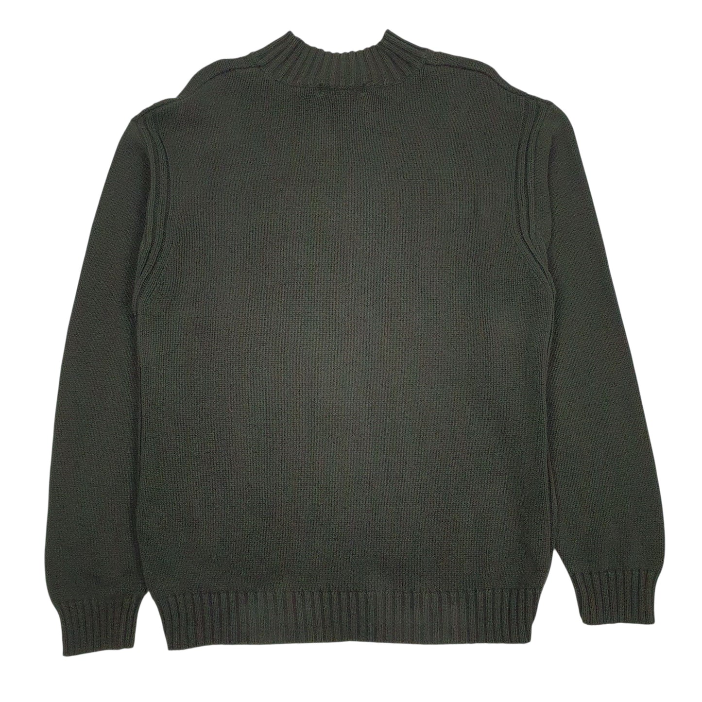 Mens Green Nautica Vintage 90s Knitwear Crewneck Jumper