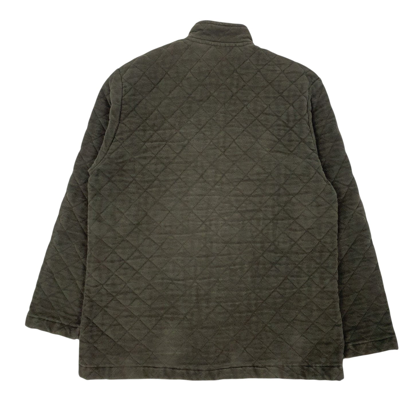 Womens Green Country Collection  Crewneck Coat