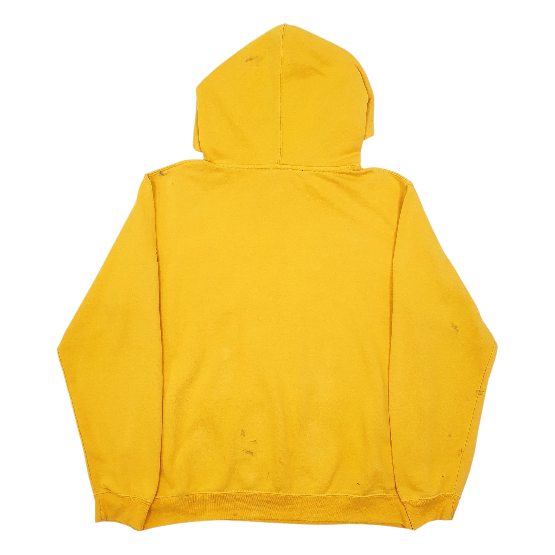Mens Yellow The North Face Spellout Hoodie Jumper