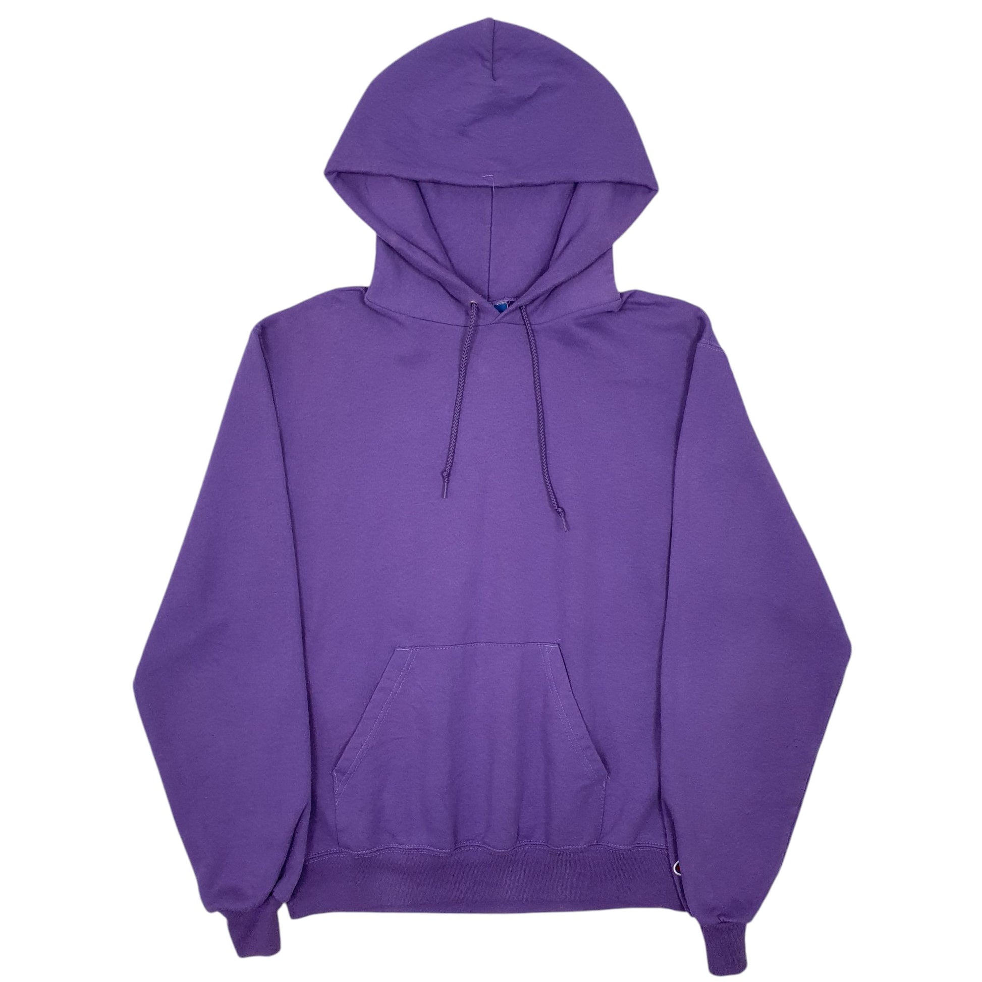 Mens Purple Champion Faint stains on the upper left sleeve. Hoodie Jumper