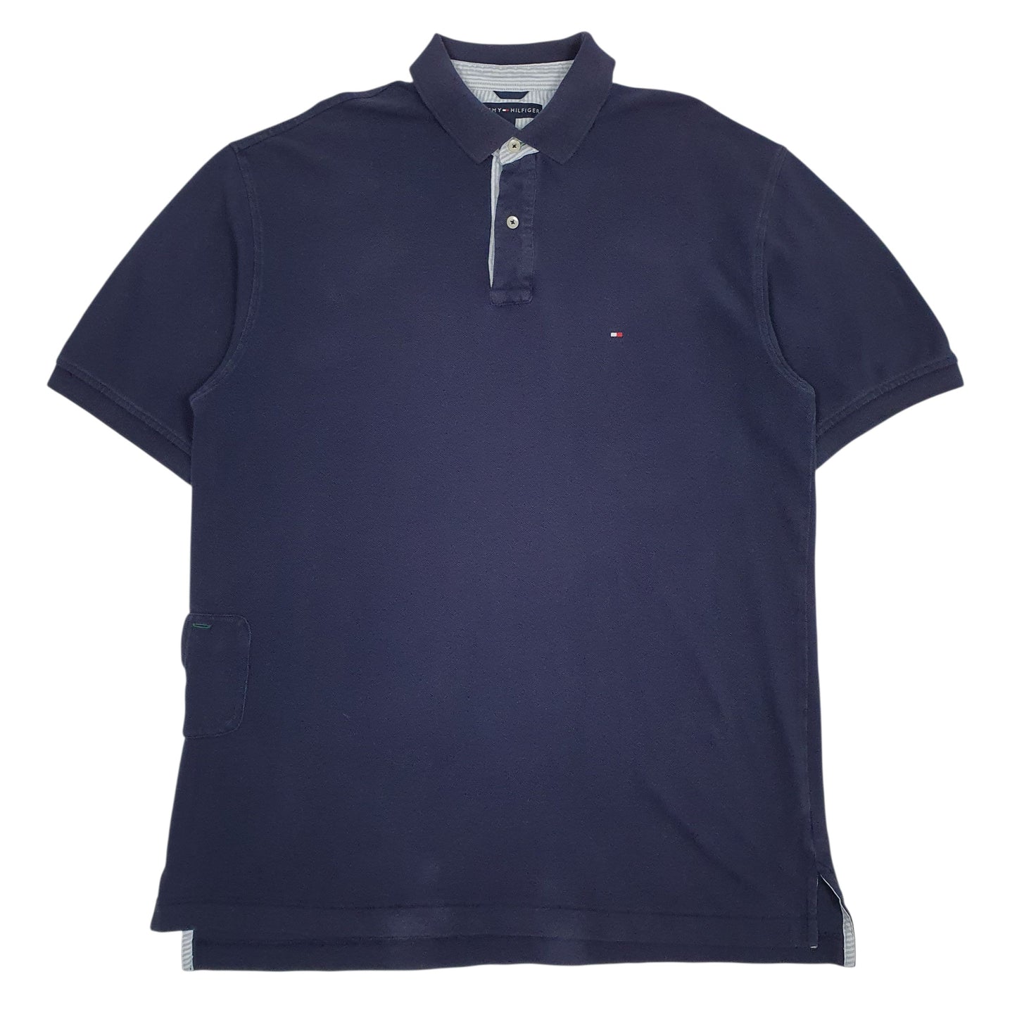 Mens Navy Tommy Hilfiger  Short Sleeve Polo Shirt