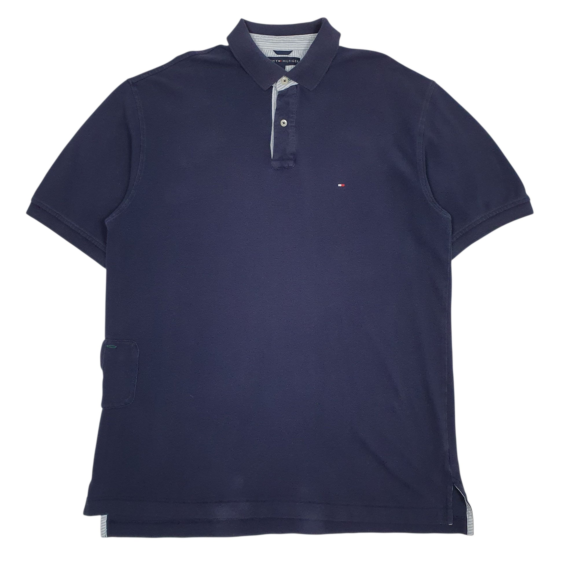 Mens Navy Tommy Hilfiger  Short Sleeve Polo Shirt