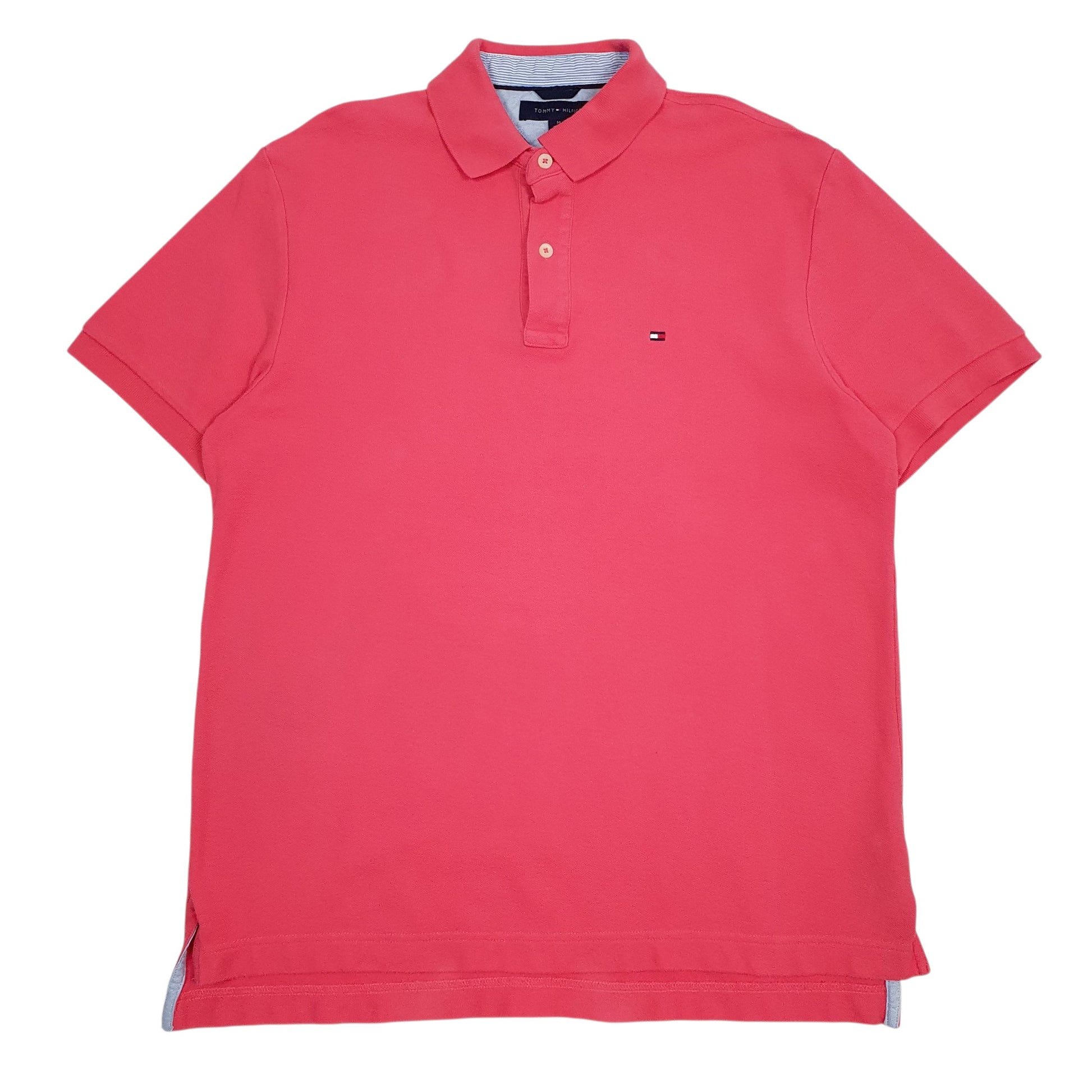 Mens Pink Tommy Hilfiger  Short Sleeve Polo Shirt
