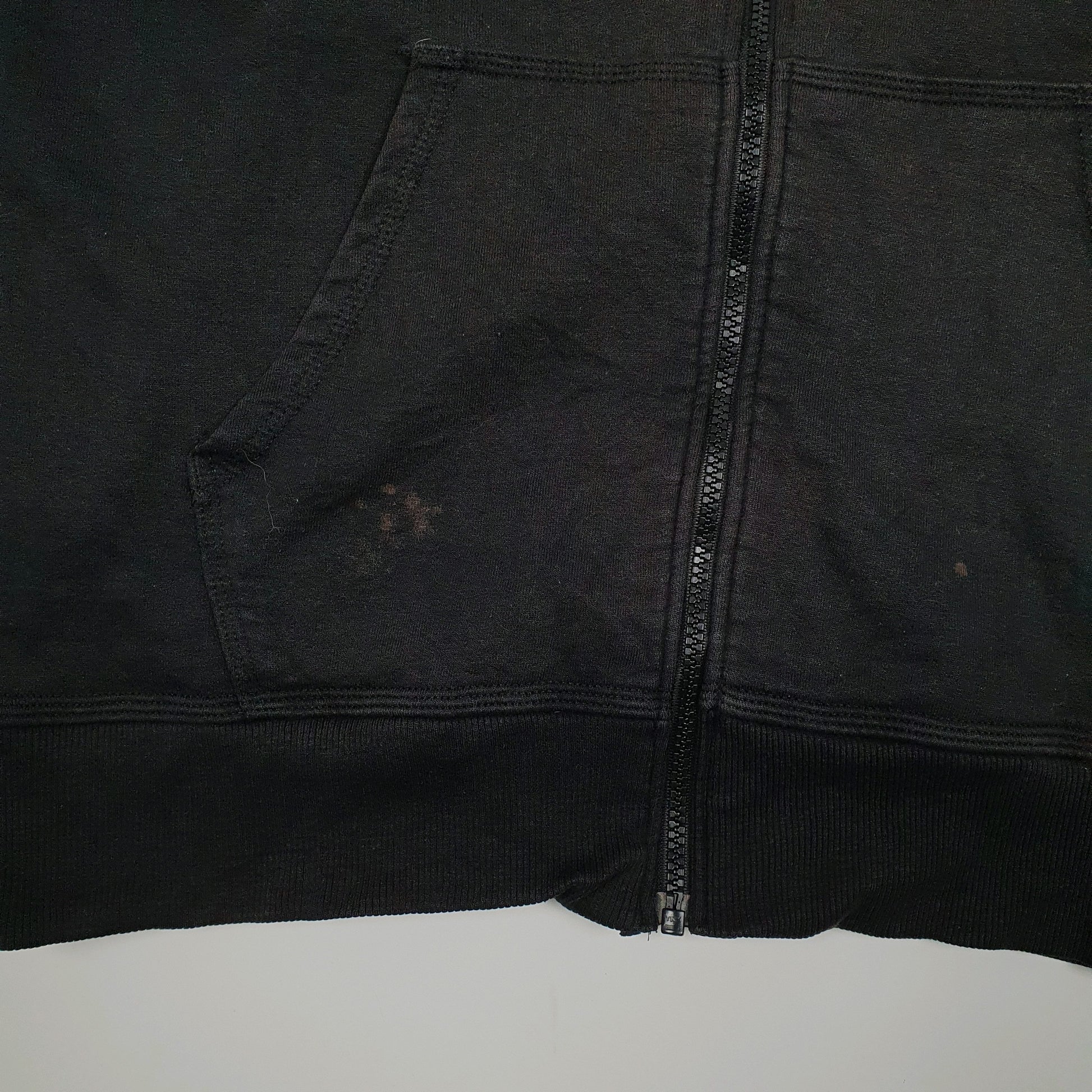 Mens Black Champion Hoodie Full Zip Jumper