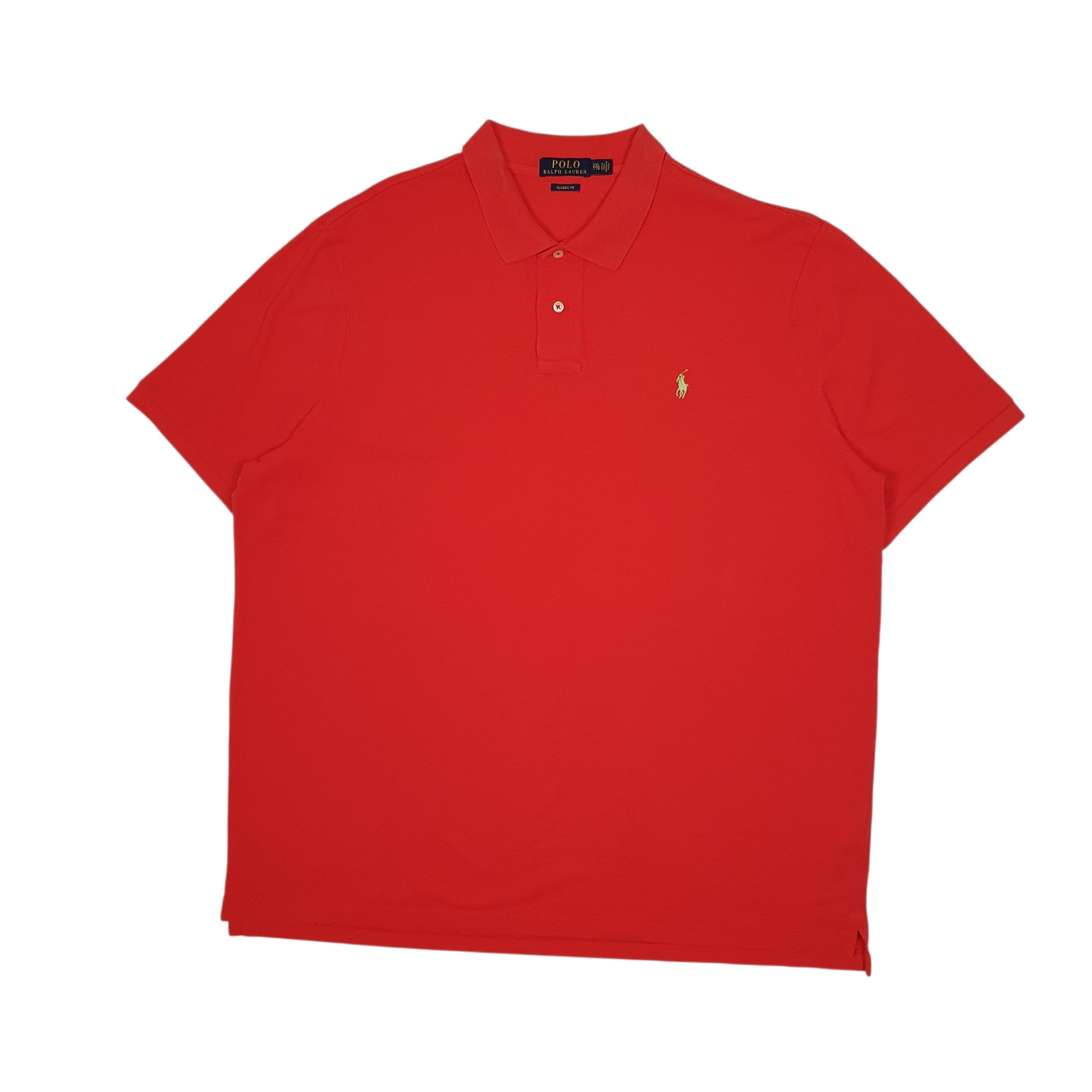 Mens Red Polo Ralph Lauren Classic Fit Short Sleeve Polo Shirt