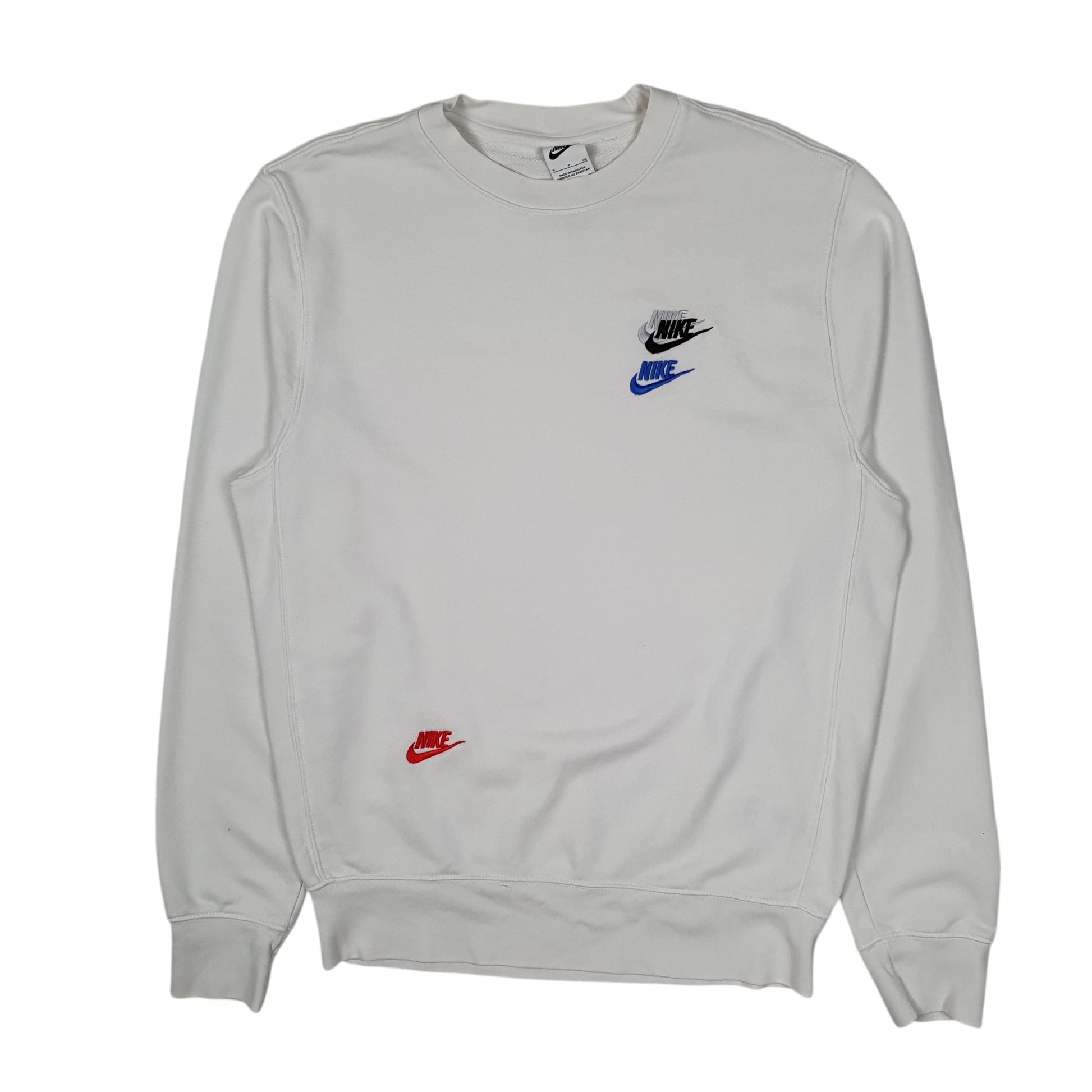 Mens White Nike Goddess of Victory Crewneck Jumper
