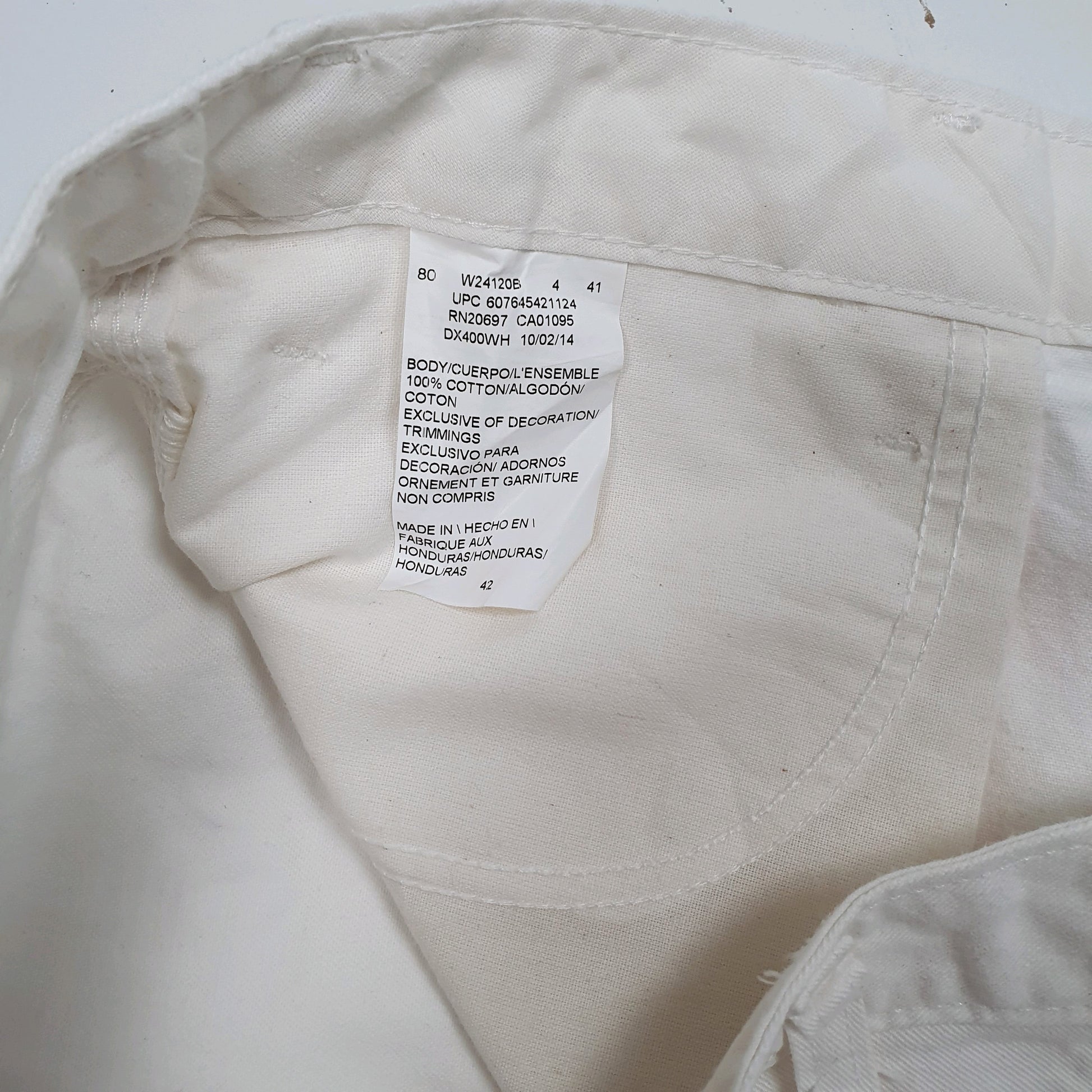 Mens White Dickies Painter Full Zip Shorts