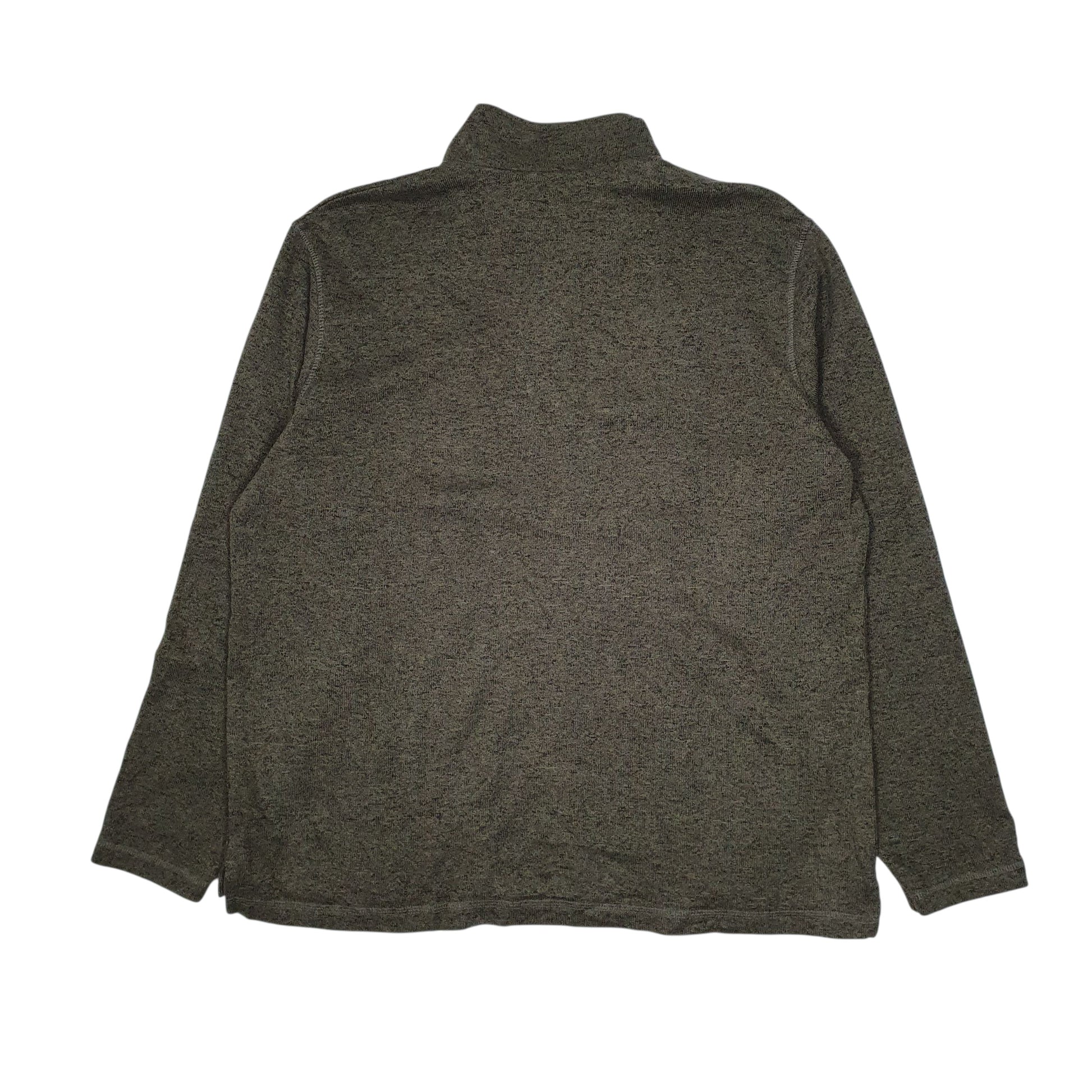 Mens Green Wrangler  Quarter Zip Jumper