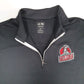 Mens Black Adidas Idaho Stampede Climalite Quarter Zip Jumper