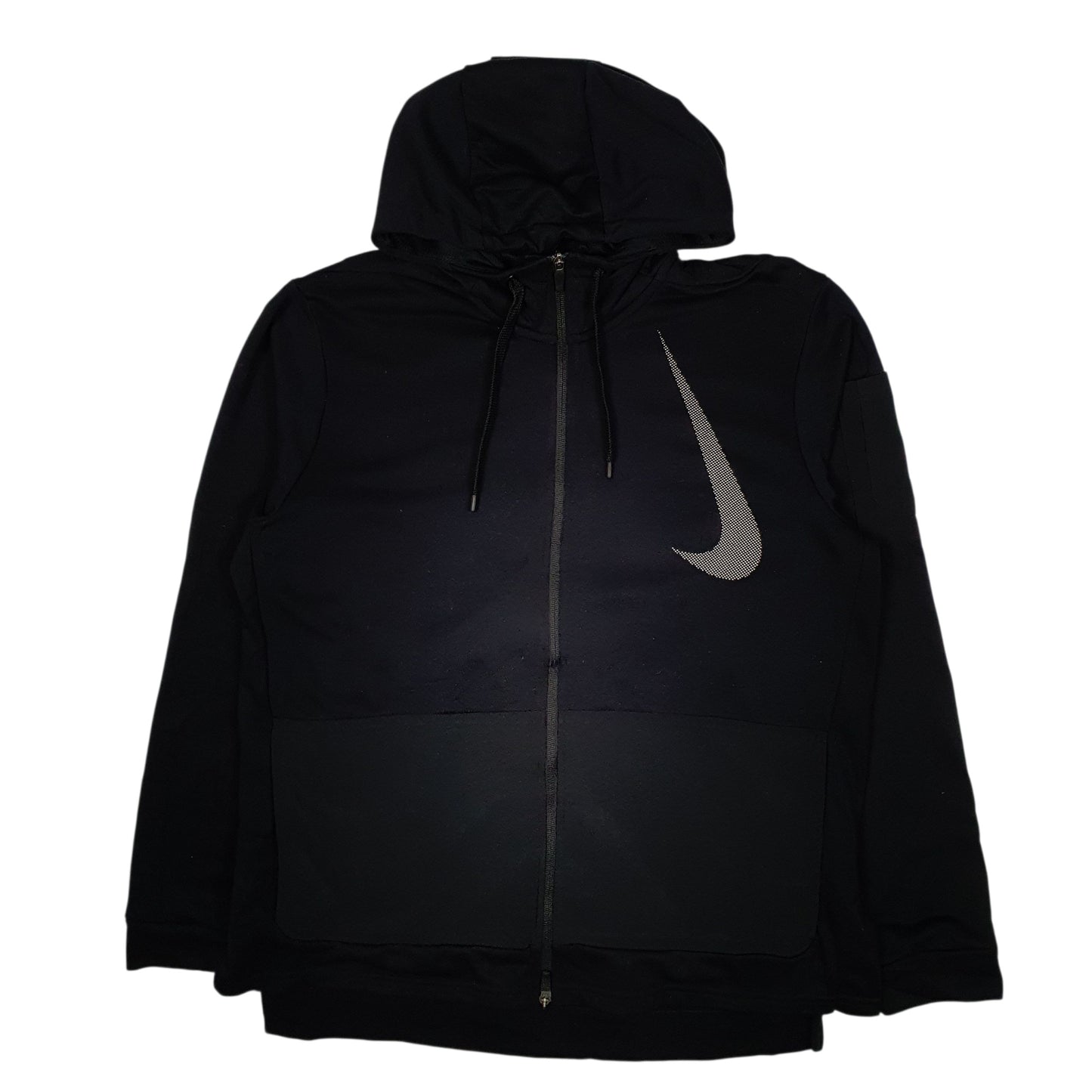 Mens Black Nike Dri Fit Hoodie Full Zip Jumper
