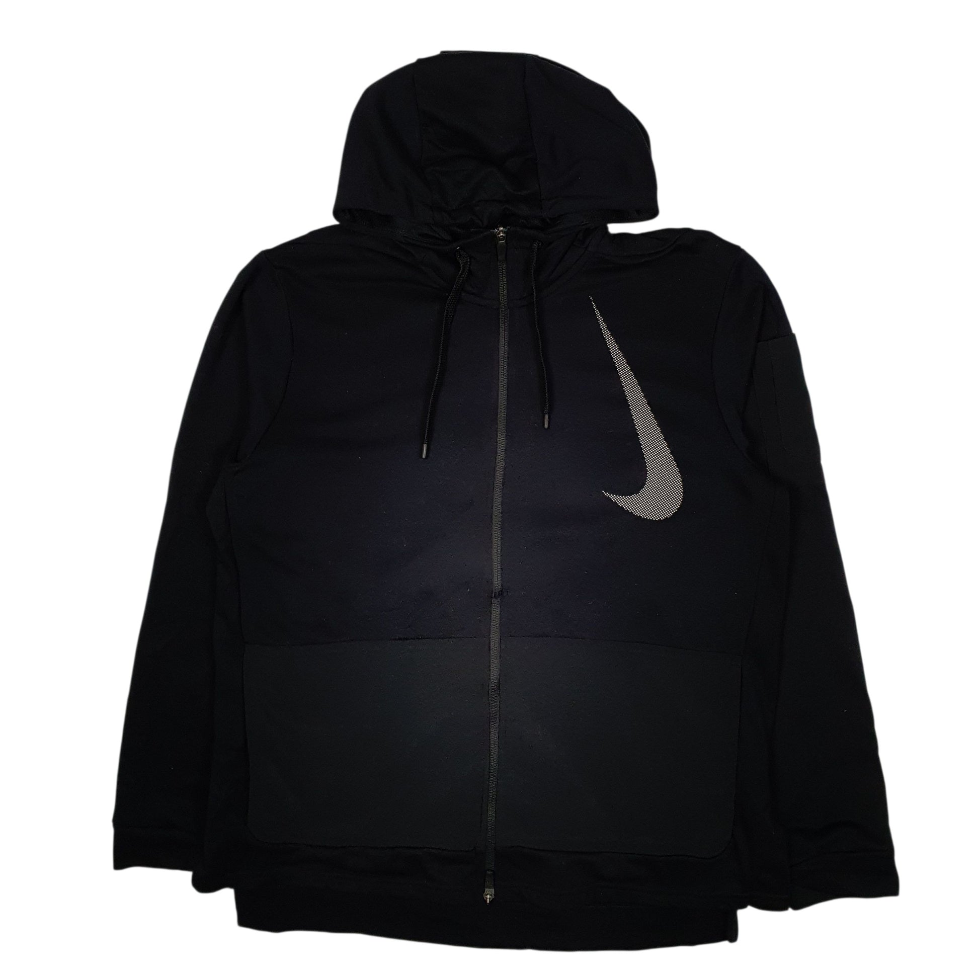 Mens Black Nike Dri Fit Hoodie Full Zip Jumper