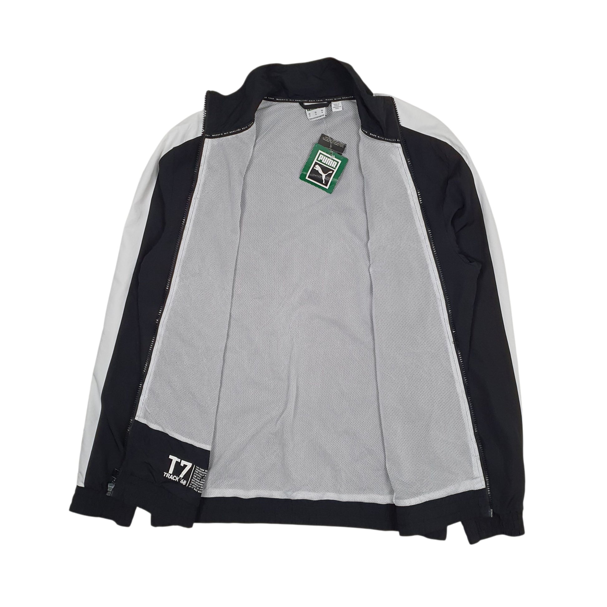 Mens Black Puma T7 Track 68 Hoodie Coat