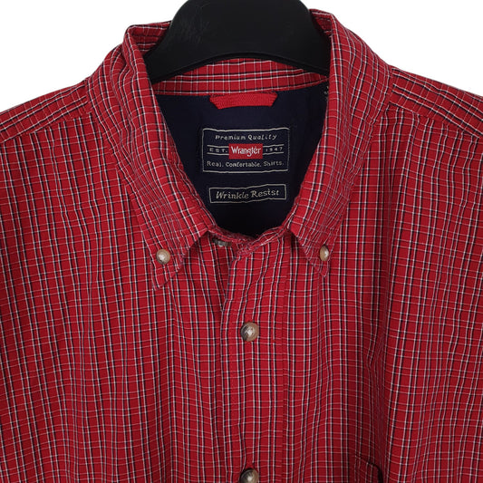 Mens Red Wrangler   Shirt