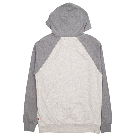 Mens Grey Levis California Hoodie Jumper