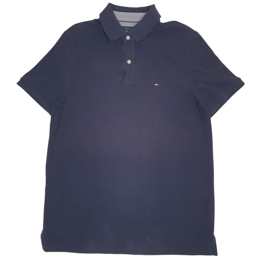 Mens Navy Tommy Hilfiger  Short Sleeve Polo Shirt