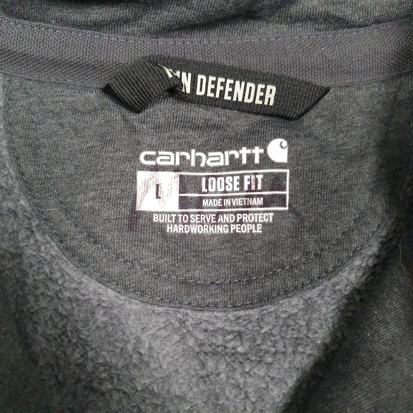 Mens Grey Carhartt  Hoodie Jumper