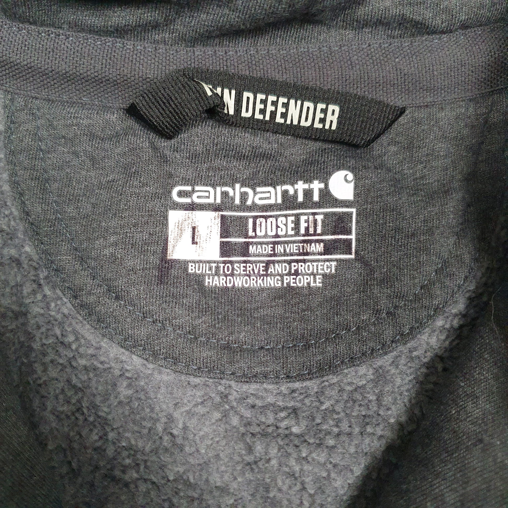 Mens Grey Carhartt  Hoodie Jumper