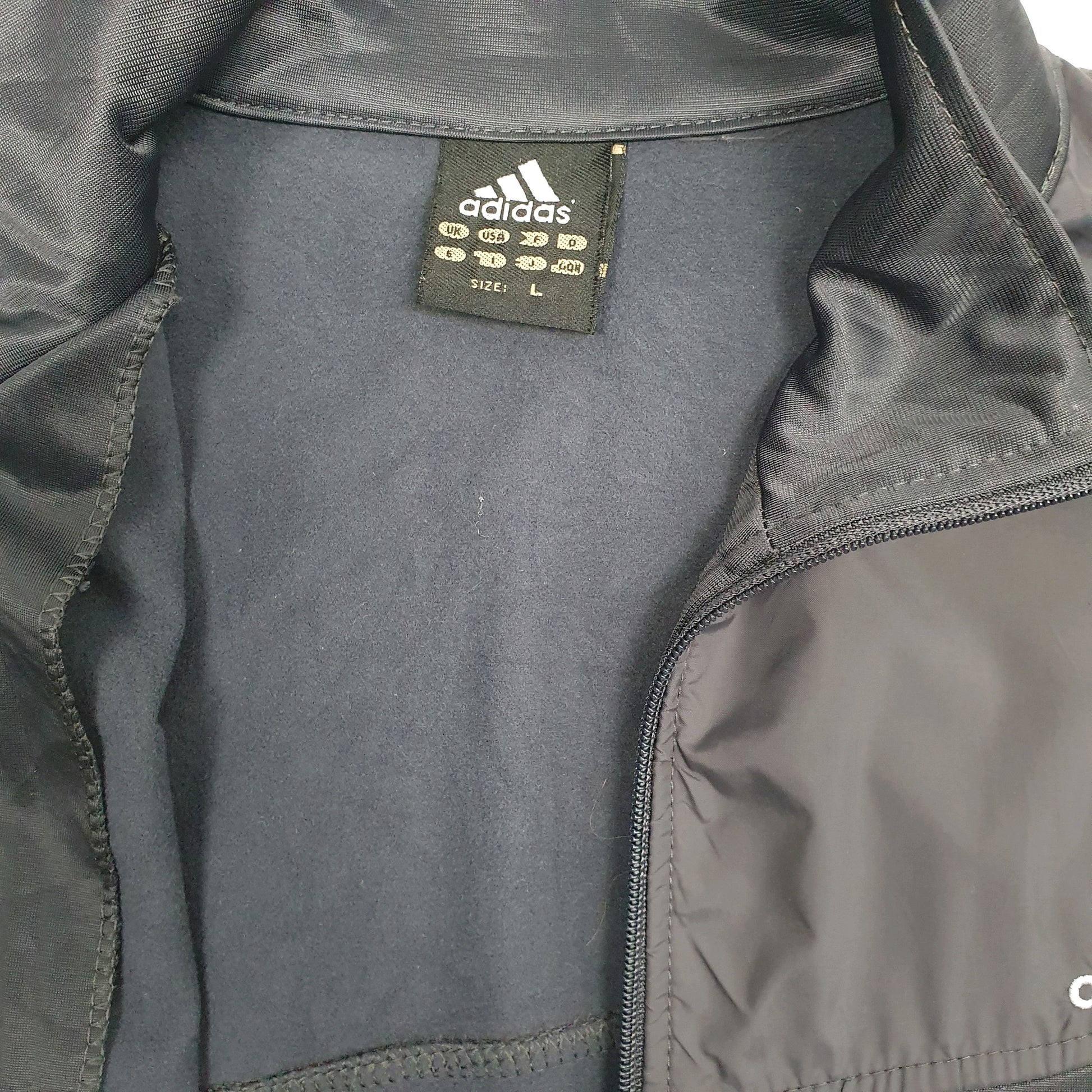 Mens Grey Adidas Track  Coat
