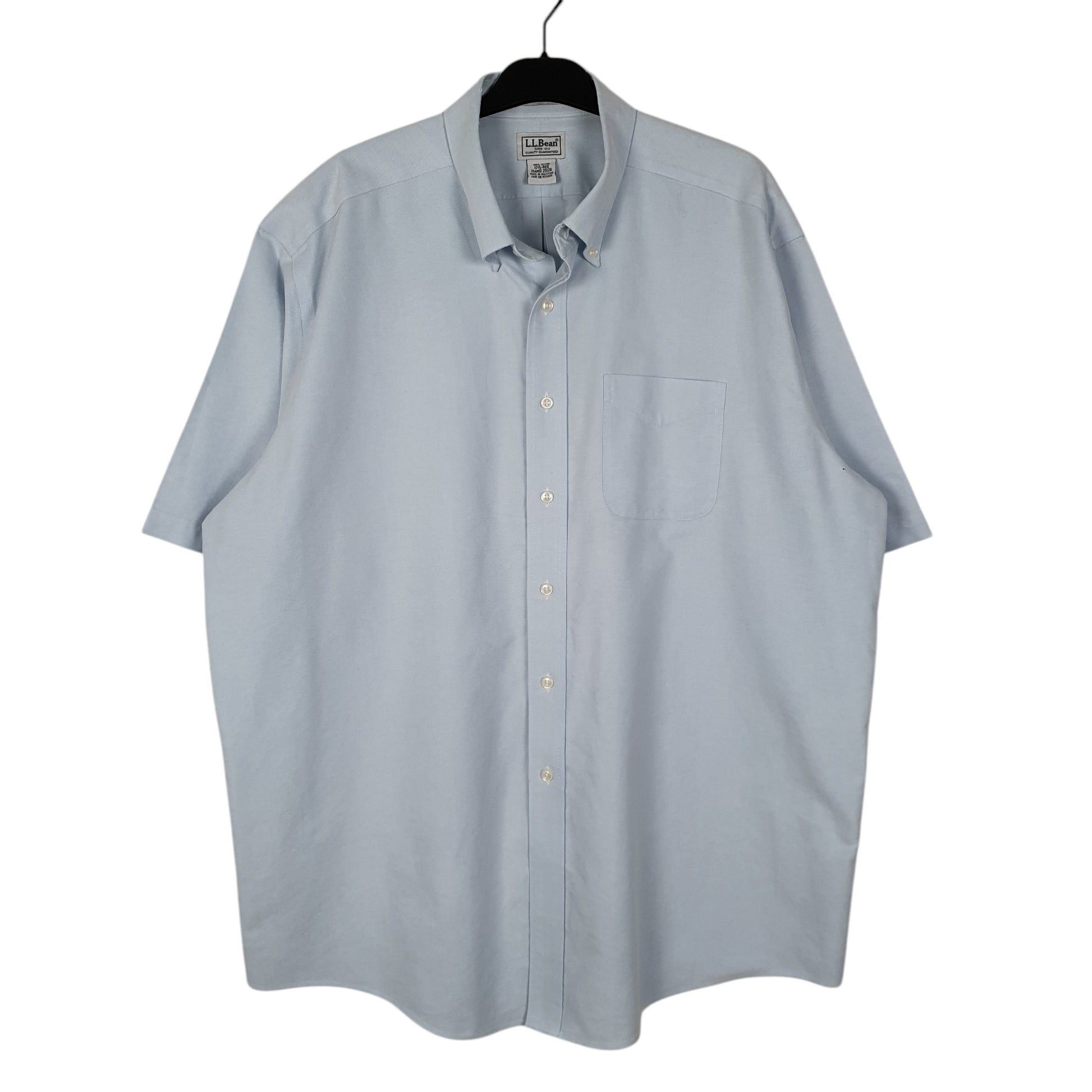 Mens Blue L.L.Bean  Short Sleeve Shirt