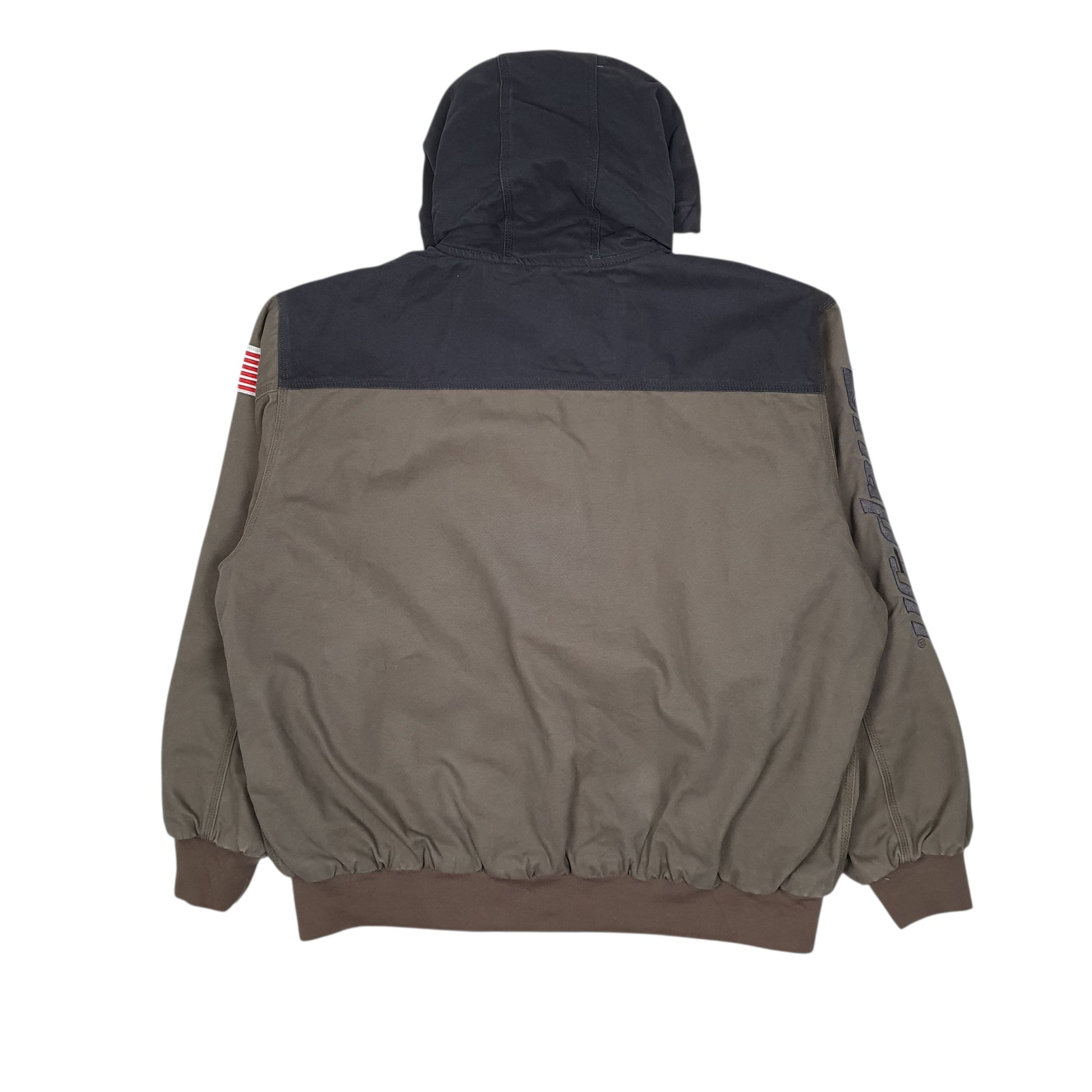 Mens Grey Snap-On Active Hoodie  Coat