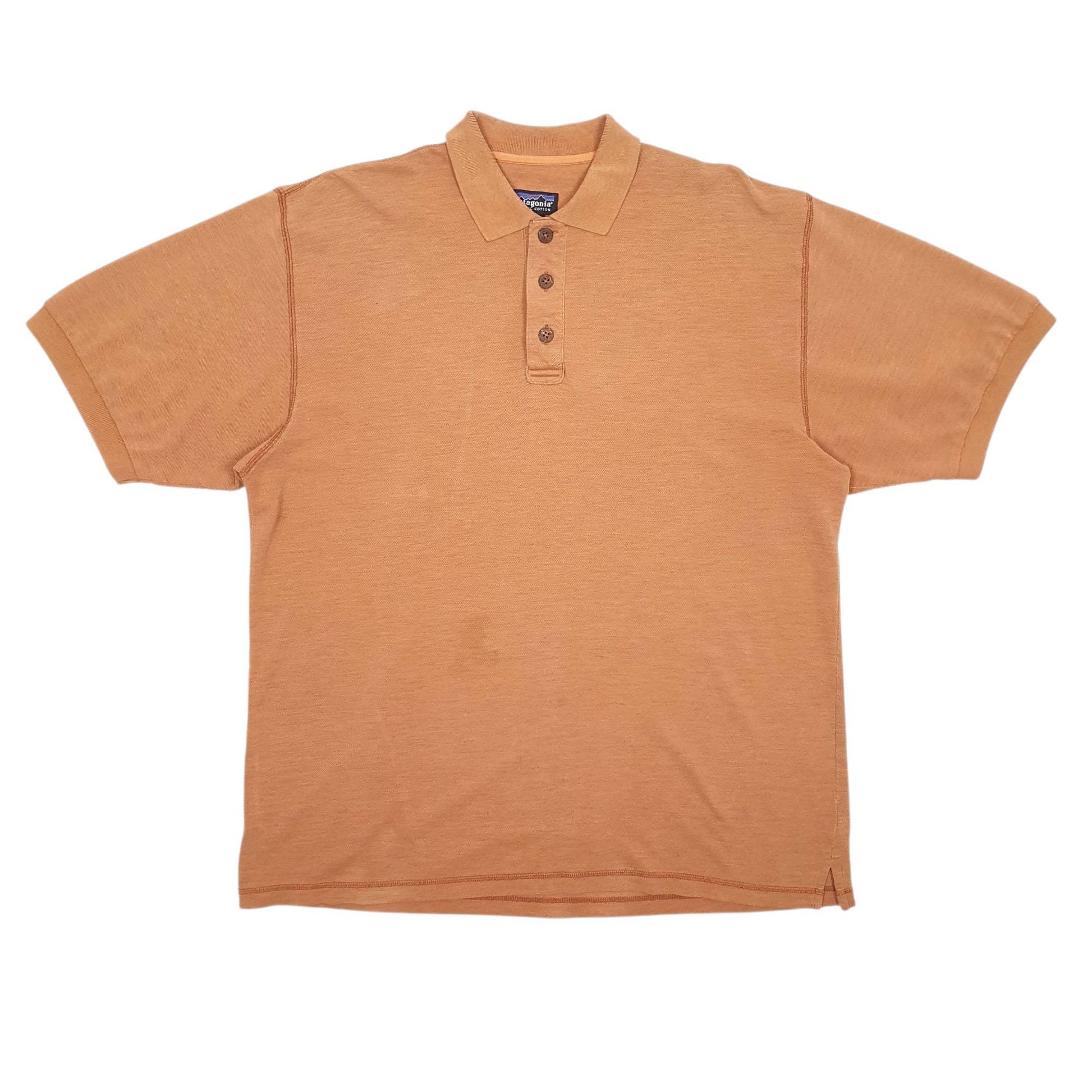 Mens Orange Patagonia  Short Sleeve Polo Shirt