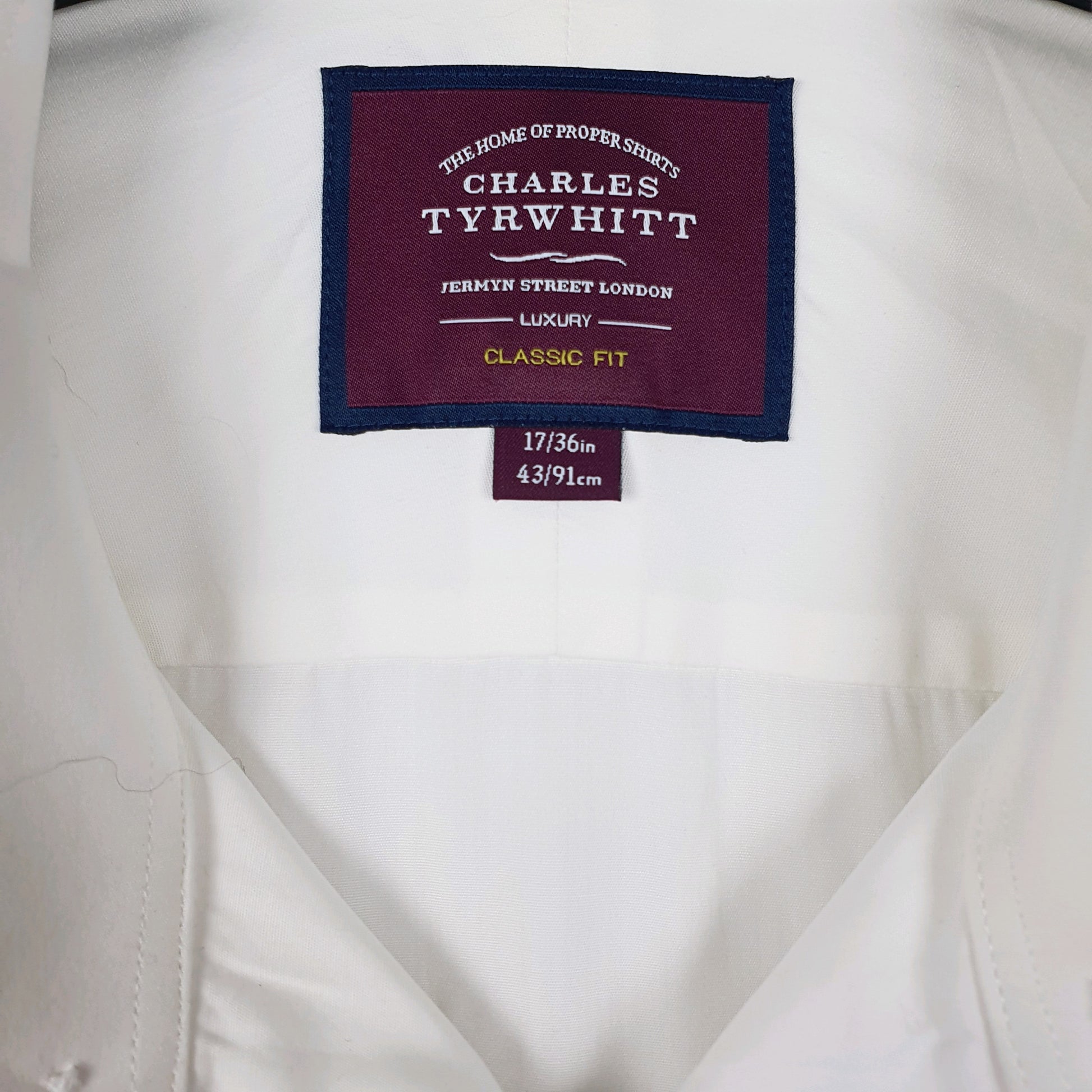 Mens White Charles Tyrwhitt Tuxedo  Shirt