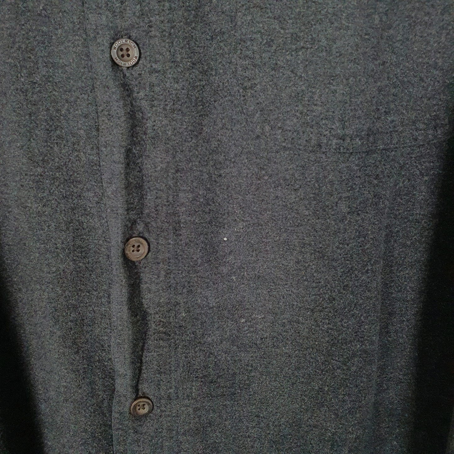 Mens Grey Woolrich Thick Chamois  Shirt