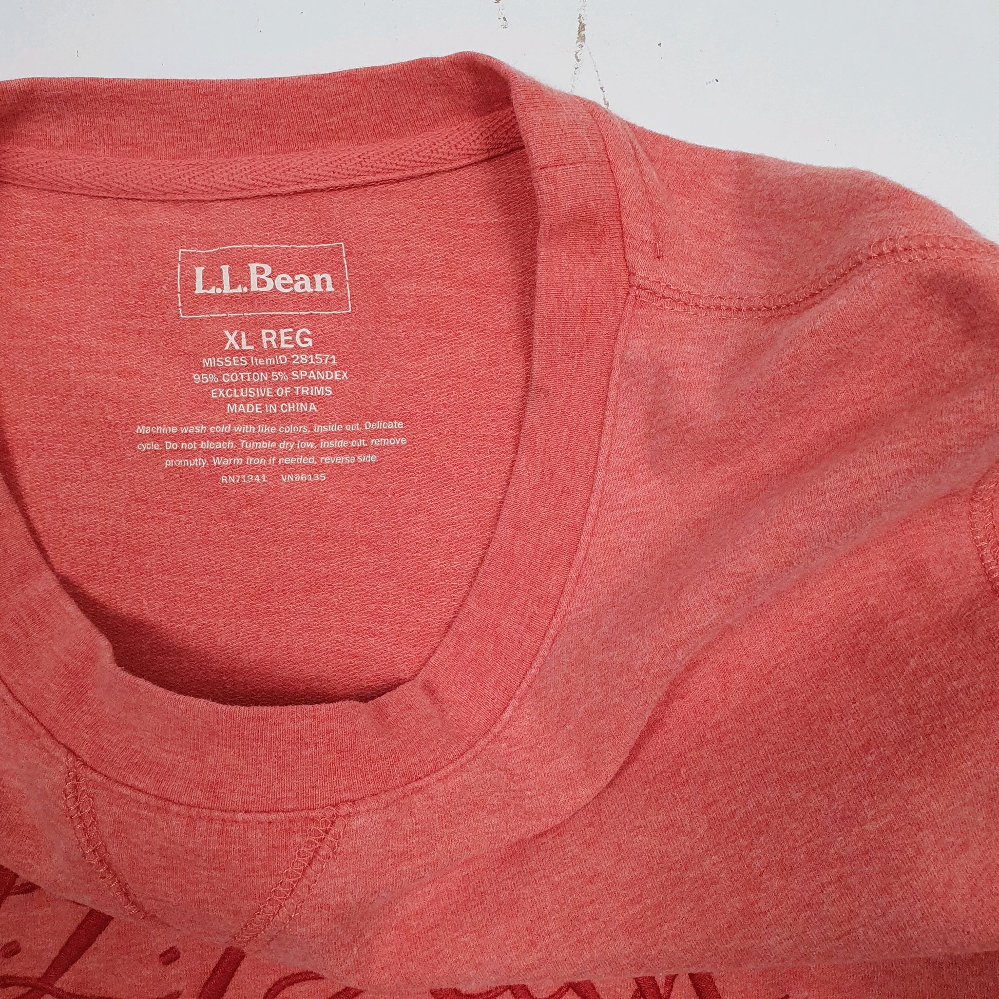 Womens Pink L.L.Bean  Crewneck Jumper