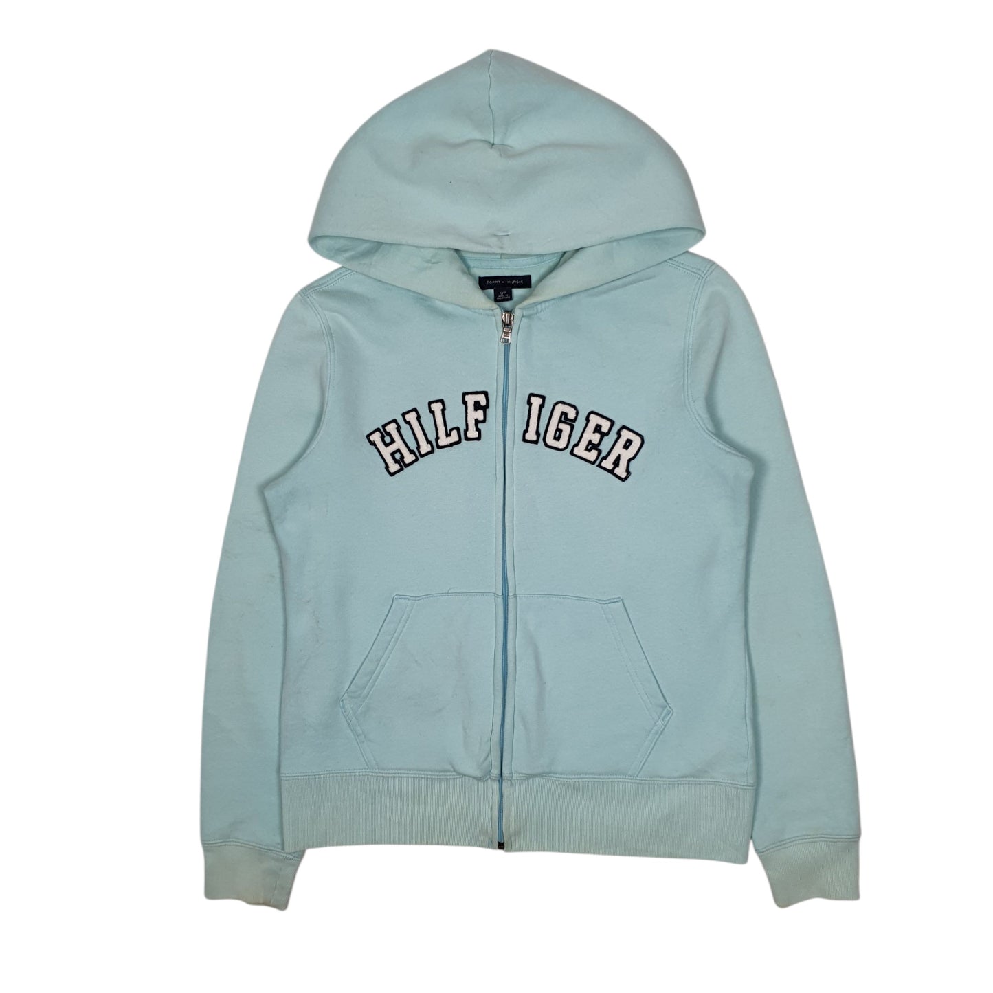 Womens Blue Tommy Hilfiger Hoodie Full Zip Jumper