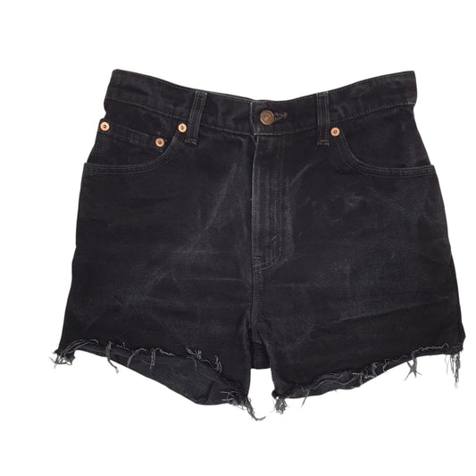 Womens Black Levis Vintage 90s Made In USA Cut Offs Denim Shorts