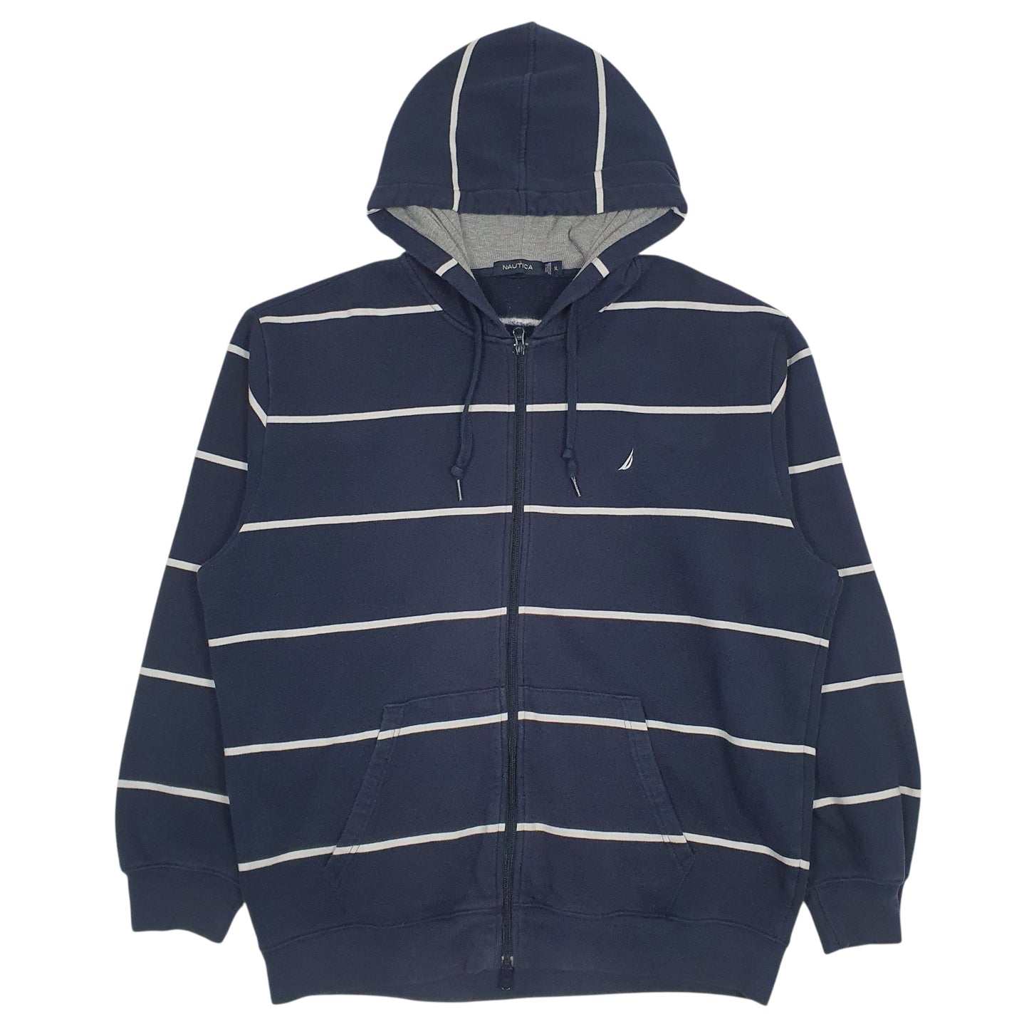 Mens Navy Nautica  Full Zip Jumper