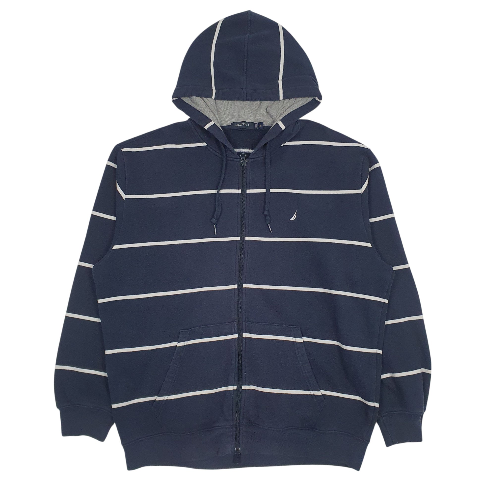 Mens Navy Nautica  Full Zip Jumper